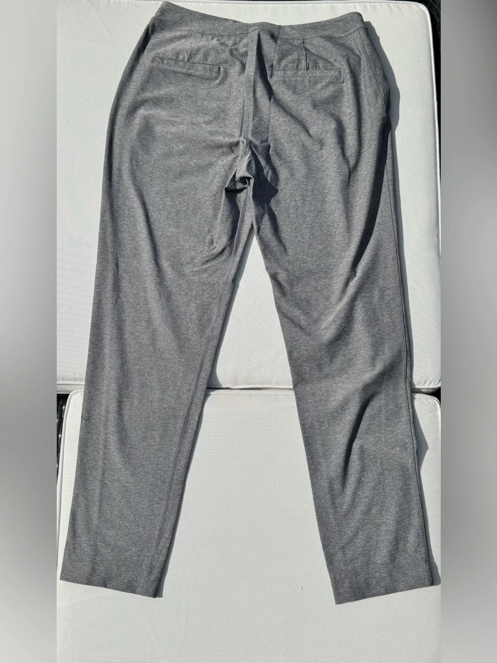 lululemon athletica On The Fly 7/8 Crop Pant in Heathered Black